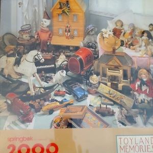 New Sealed Springbok Toyland Memories 2000 piece puzzle